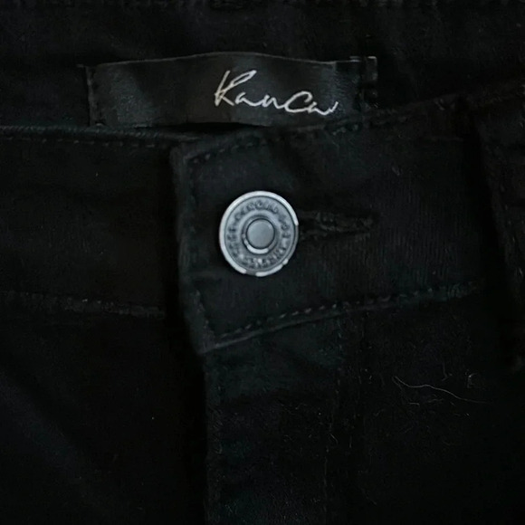 KanCan Black Mid Rise Cropped Skinny Jeans Size 13/30 - Picture 7 of 7